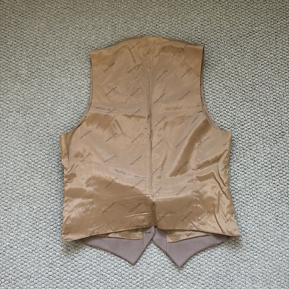 Men’s Brown Suit Vest - Picture 2 of 2